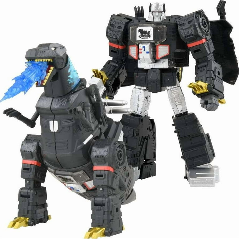 Transformers x Godzilla Synergenex Leader Class Megatron Action