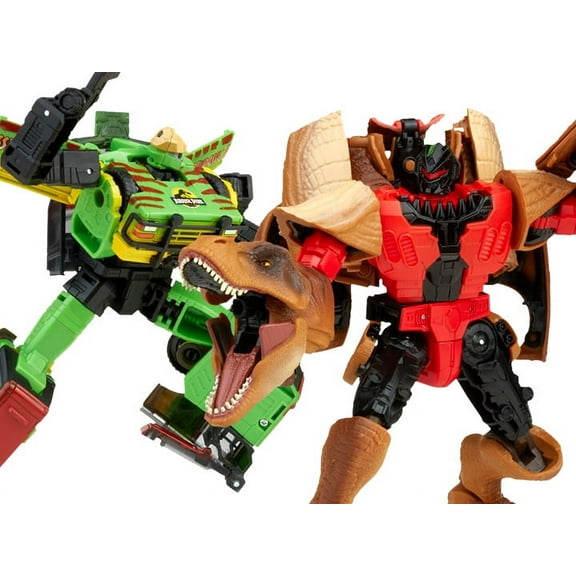 Transformers x Jurassic Park Tyrannocon Rex and JP93 Two-Pack