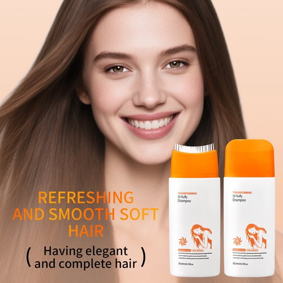 Transforming 3D Fluffy Shampoo  Refreshing Formula, Creates Smooth and Soft Hair, Delivers Elegant and Full Hair Finish