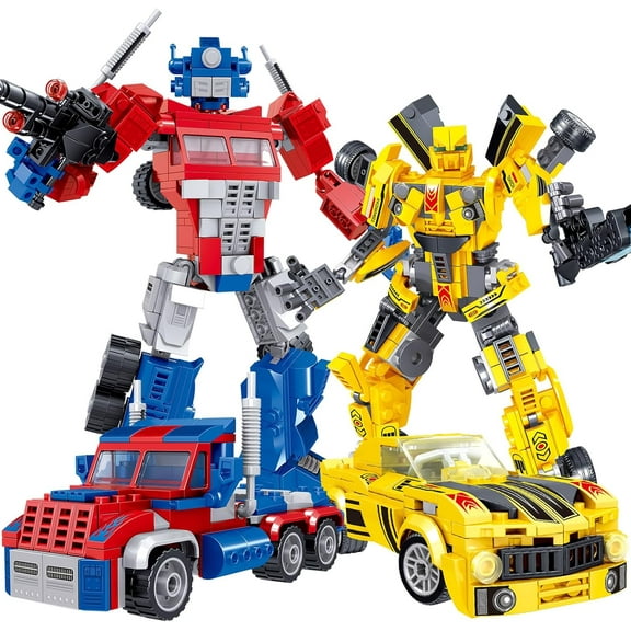 Transforming Building Set, Collectible 2in1 Transformation Robot and Truck Building Block Set, STEM Toys Gifts for Boys Kids 12+