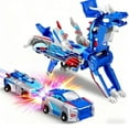 thumbnail image 1 of Transforming Dinosaur Toys Birthday Gift – 2 in 1 Magnetic Cars Collision Transform, for Boys Girls Age 2-12 (Blue), 1 of 6