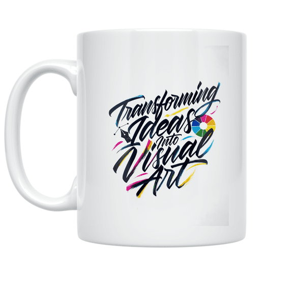 Transforming Ideas Into Visual Art - Graphic Designer - 11 oz Ceramic Coffee Mug