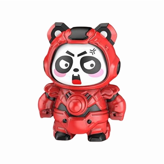Transforming Panda Doll Keychain Accessory Panda Doll Keychain With Face Changing Action Unique Bag Charm For Enthusiast