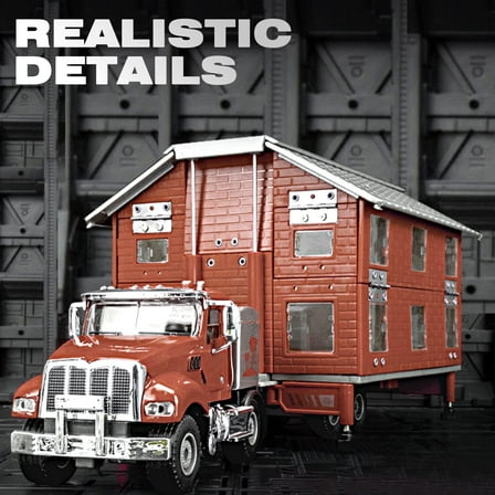 Transforming RV Camper Van Toy Truck – Metal Camping Vehicle Model