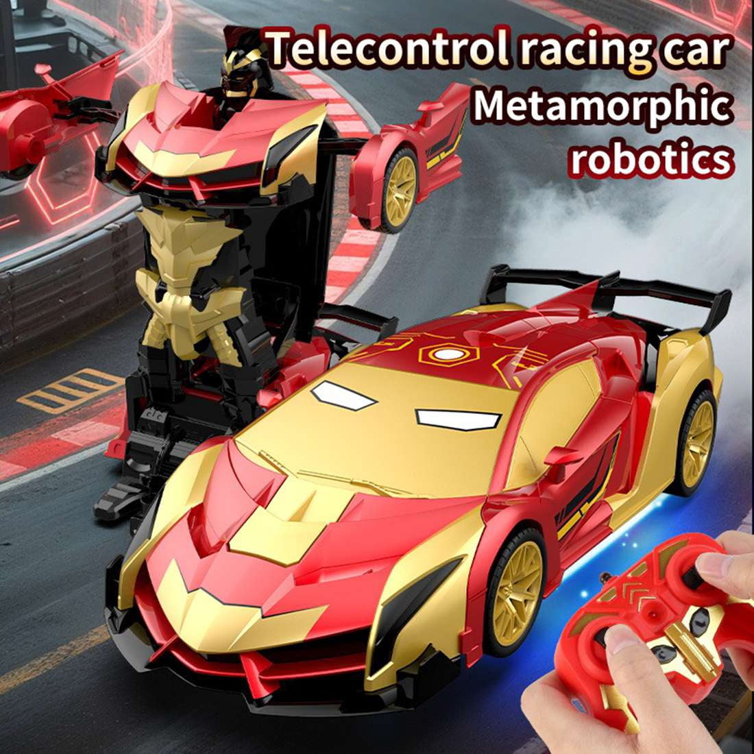 Transforming Remote Control Car Robot, R/C Car Toy, One-Button Deformation, Children's Day Gifts, 1:18 Scale 360°Rotating Drifting, Toys Suitable for Kids Over 3+ Years Old, Educational Toy, Birthday