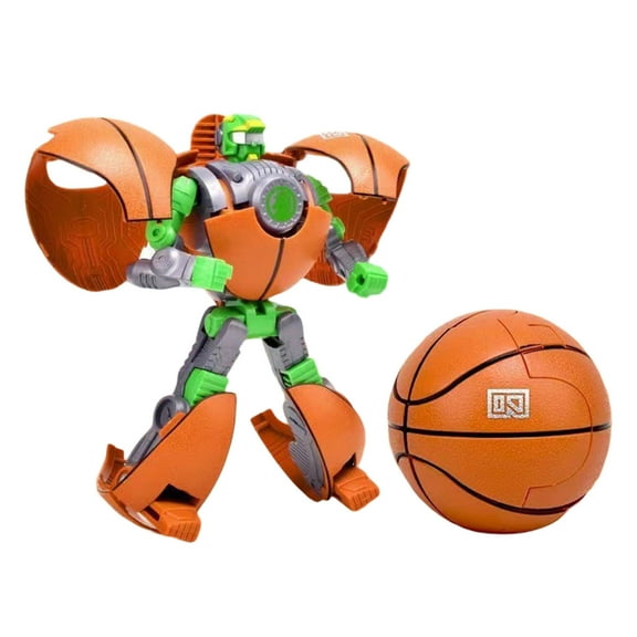 Transforming Robot Toy – Sports Shape Basketball Football Conversion | Indoor Outdoor Play, Hand-Eye Coordination, Logical Thinking | Multicolor | Plastic