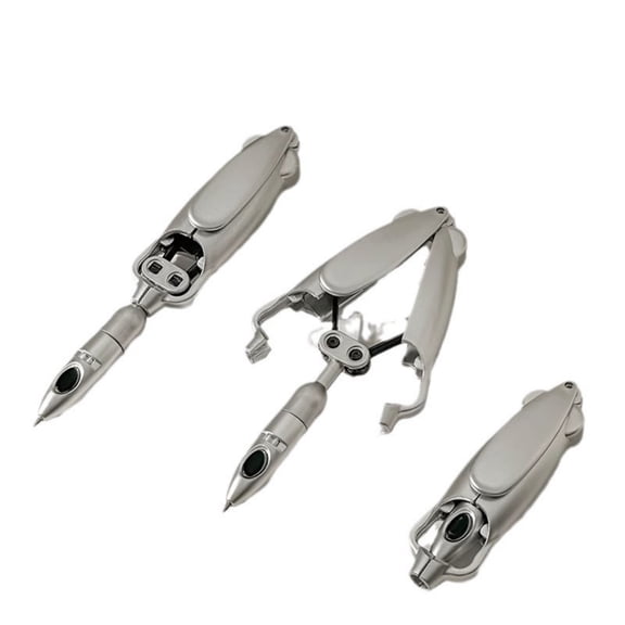 Transforming Robotic Ballpoint Pen, Retractable Gel Pen With 10 Refills, Smooth Ink, One-Hand Operation, Cool Novelty Stationery, Deformation Writing Tool for Office Or Daily Use, Gifts for Men, Him
