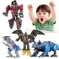 thumbnail image 1 of Transforming Toys - Dinosaur Robot Action Figures -Designable Shape-Shifting Toys for 3 4 5 6 7 8 Year Old Boys ， Party Christmas Birthday Gifts Boys Girls, 1 of 7