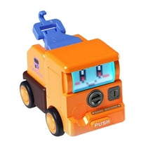 Transforming Truck Robots Friction Powered Cars Convertible Toy Vehicles Educational Learning Toys for Toddlers Boys Kids Ages 2 3 4 Years Old