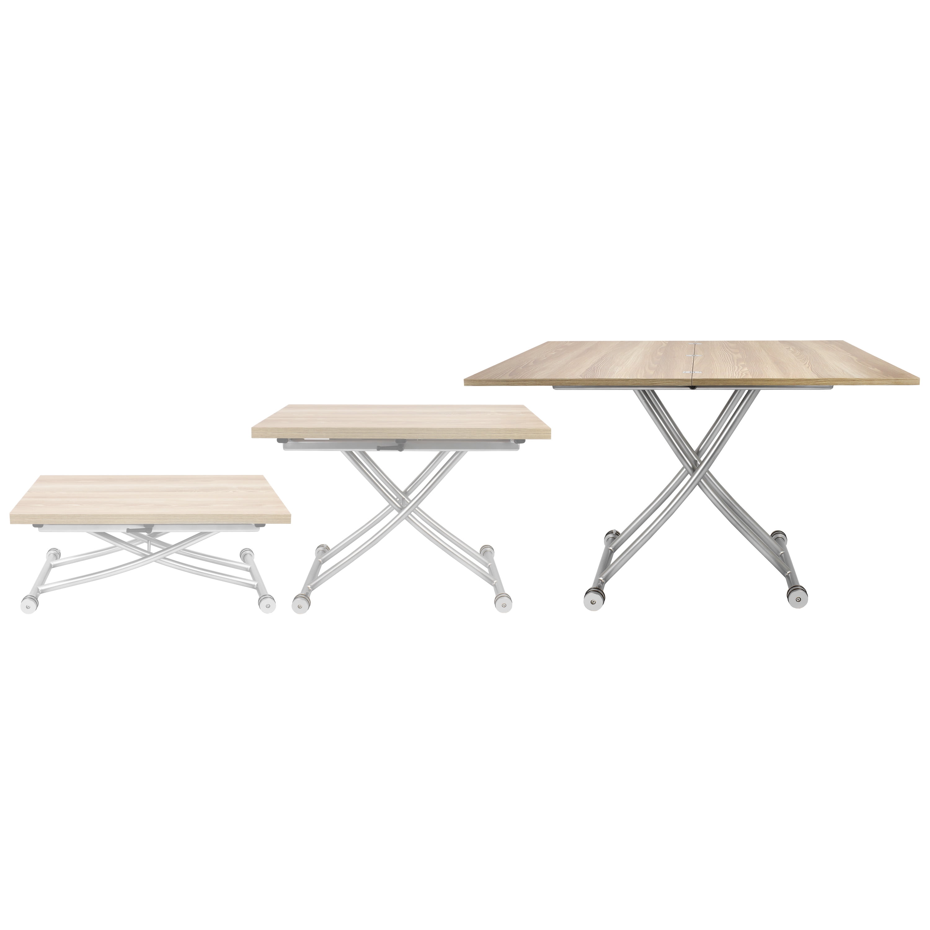 Transforming X Coffee and Dining Table in Light Wood Finish - Walmart.com