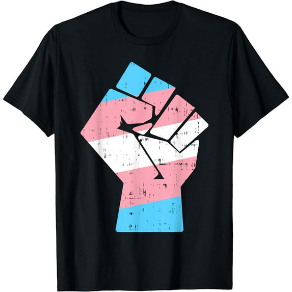 Transgender Fist Pride Rights LGBT Trans Transexual Gift T-Shirt