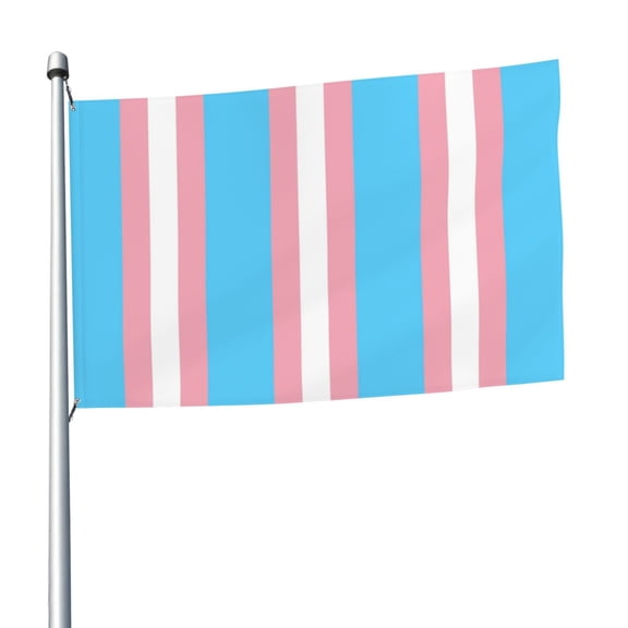 Transgender Flag Flag 5x8 Ft Print Vivid Color Light-Weighted Flags With Grommets