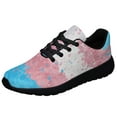 thumbnail image 1 of Transgender Flag Shoes Womens Mens Tennis Sneakers Lightweight Athletic Running Shoes LGBTQ Support Black Size 7.5, 1 of 7