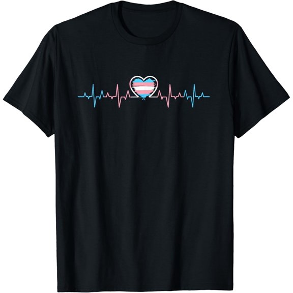 Transgender Heartbeat - Transgender Gift Trans Pride Outfit T-Shirt