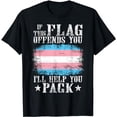 thumbnail image 1 of Transgender If This Flag Offends You Trans Rainbow Pride T-Shirt, 1 of 5