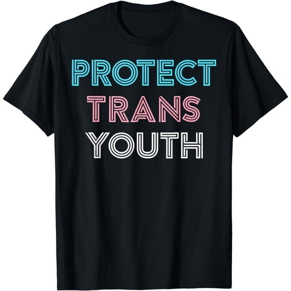 Transgender Lgbt Pride Tee Protect Trans Youth T-Shirt, Unisex Tshirt Size M New|Funny Birthday Cotton Tee Vintage Gift For Men Women