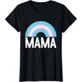 thumbnail image 1 of Transgender Mama Rainbow LGBT-Q Trans Pride Flag Color Mom T-Shirt, 1 of 4