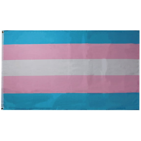 Transgender Plain Premium 100D Woven Poly Nylon 3x5 3'x5' Flag Banner (RUF)
