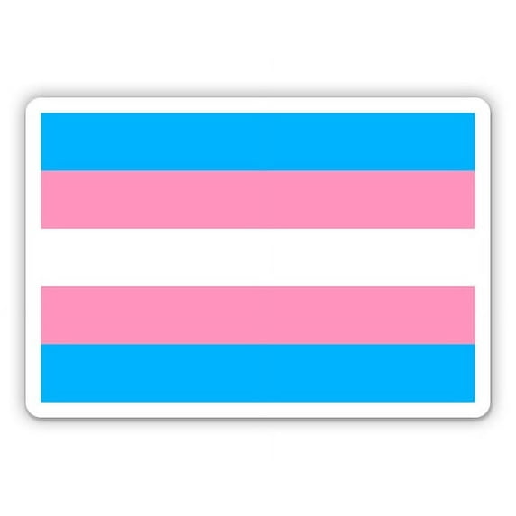 Transgender Pride - 5" Vinyl Sticker - For Car Laptop I-Pad - Waterproof Decal