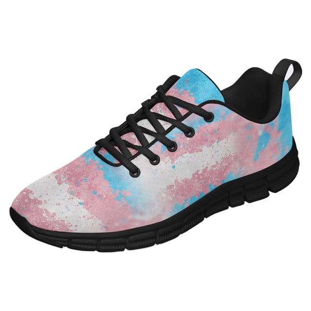 Transgender Pride Flag Art Shoes for Men Women Running Sneakers ...