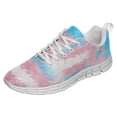 thumbnail image 1 of Transgender Pride Flag Art Shoes for Men Women Running Sneakers Breathable Casual Sport Tennis Shoes Gift for Him Her White Size 4.5, 1 of 5