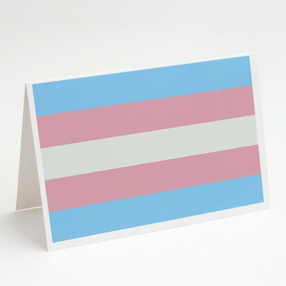 Transgender Pride Greeting Cards and Envelopes Pack of 8