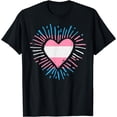 thumbnail image 1 of Transgender Pride Trans Heart T-Shirt, 1 of 4