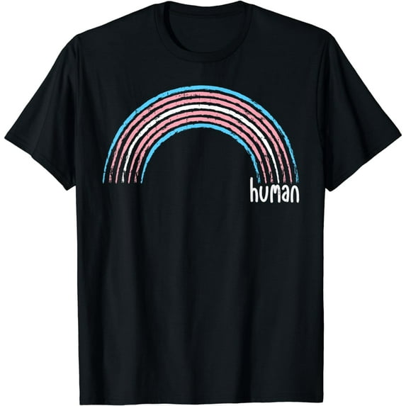Transgender Rainbow Human Trans Pride Transsexual LGBT Gift T-Shirt