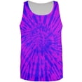 thumbnail image 1 of Transgender Tie Dye Blue Purple Pink All Over Adult Tank Top - Large, 1 of 2