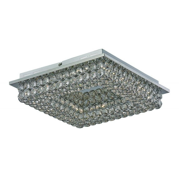 LED FLUSH-SQUARE-MED-CRYSTAL L