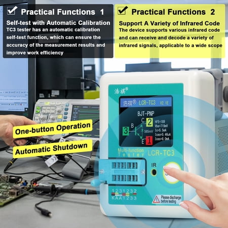 Transistor Tester,Diode Npn Pnp 160 * 128 Tester With Tester Diode Npn * 128 Tft Tester Tester 128 Tft Display With 160*128 T Npn Pnp Resistor Zener Diode Tester With 160 * Buzhi Wotao