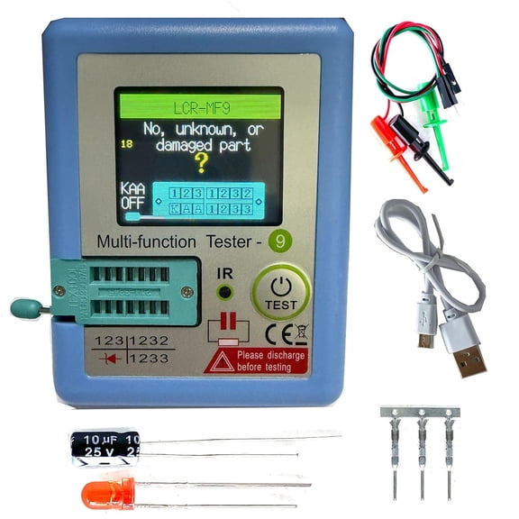Transistor Tester LCR ESR NPN PNP MOSFET IR Capacitance Meter