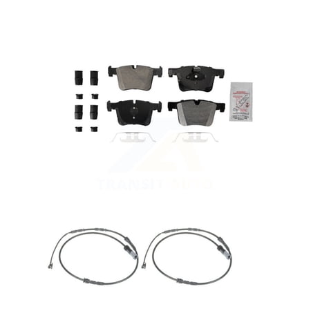 AmeriBRAKES Front Ceramic Disc Brake Pads and Wear Sensors Kit for Car BMW X3 X4 KNW-100846
