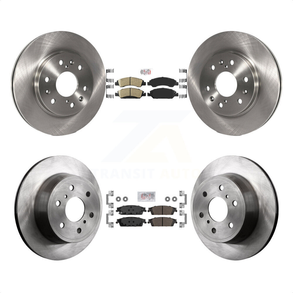 Transit Auto Front Ceramic Rear SemiMetallic Pads And Disc Brake