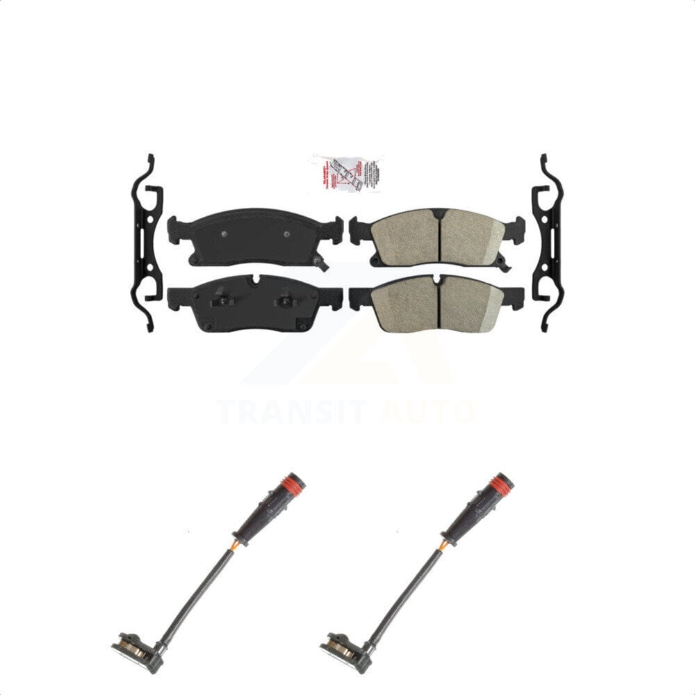 Transit Auto Front Ceramiced Disc Brake Pads And Wear Sensors Kit For MercedesBenz ML350
