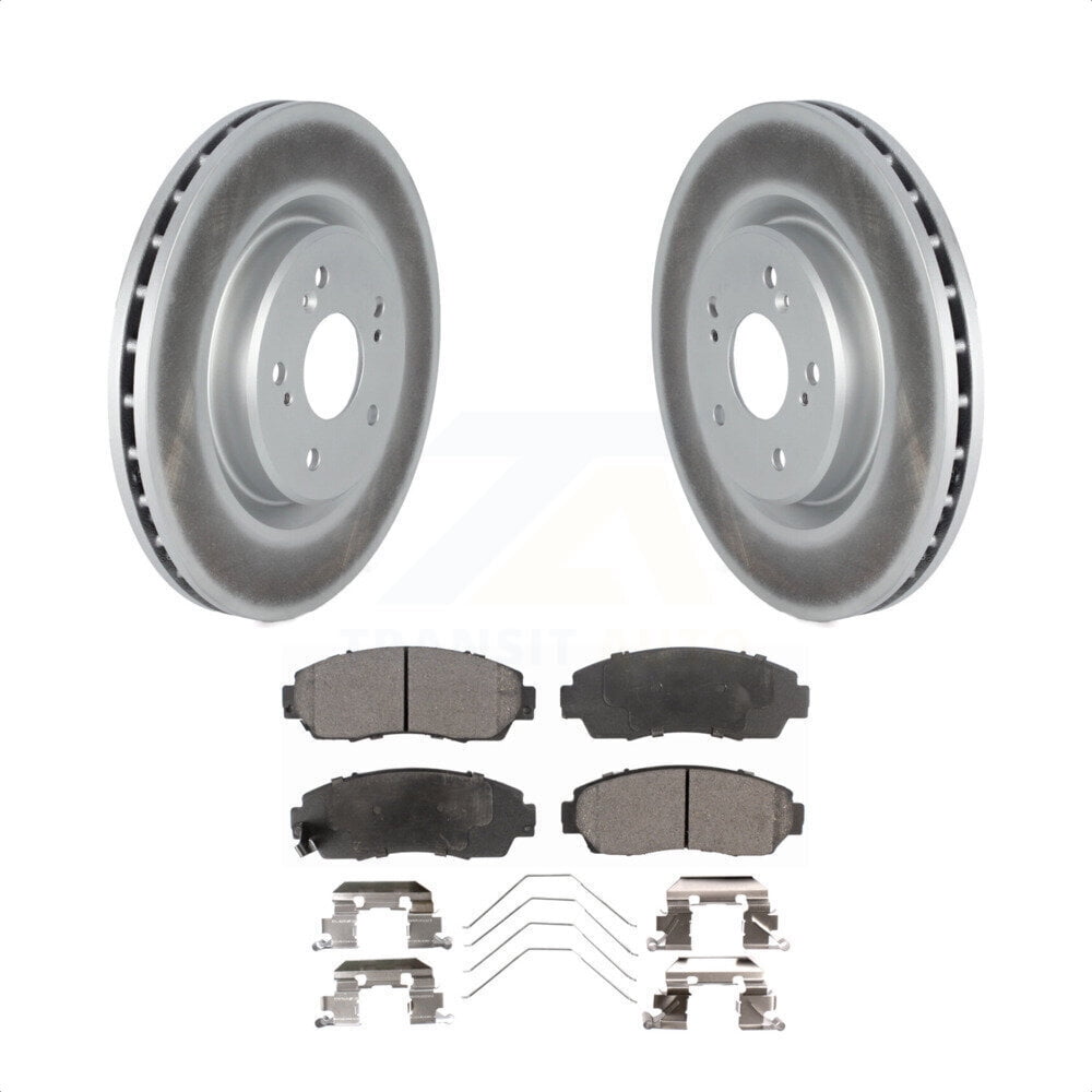 Transit Auto Front Coated Disc Brake Rotors And SemiMetallic Pads