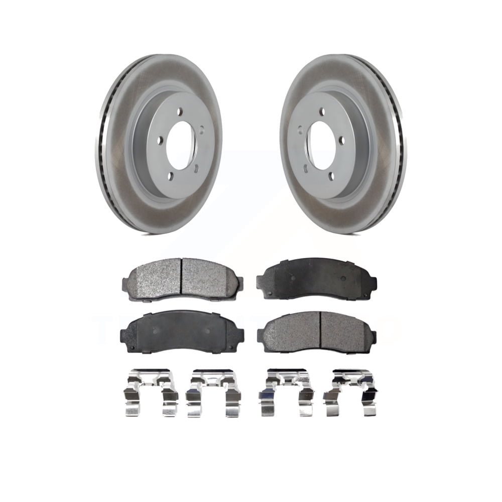 Transit Auto Front Coated Disc Brake Rotors And SemiMetallic Pads