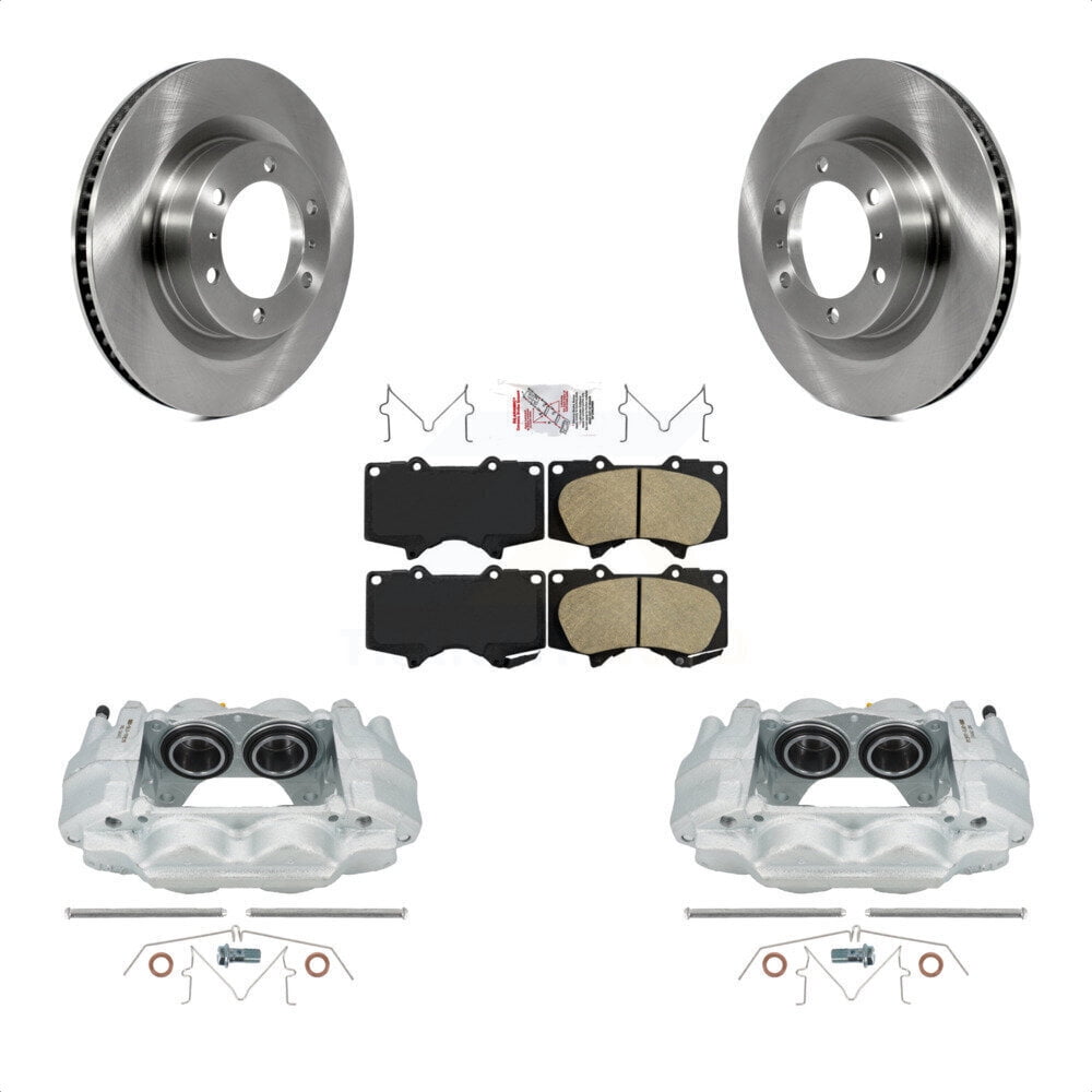Transit Auto Front Disc Brake Caliper Rotors And Ceramic Pads Kit For