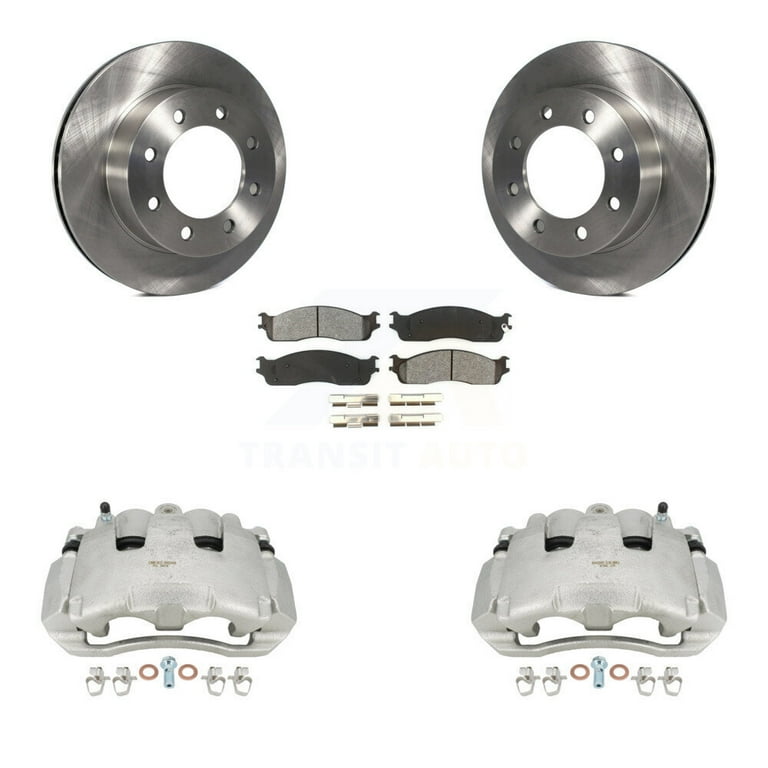 Transit Auto Front Disc Brake Caliper Rotors and Semi-Metallic 