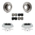 thumbnail image 2 of Transit Auto Front Disc Brake Coated Caliper Drilled Slotted Rotors And Semi-Metallic Pads Kit Car Hyundai Genesis Coupe Single Piston Calipers Kcd 10007 2 of 13