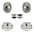 Ml350 Brake Pads And Rotors Replacement Cost Transit Auto Front Disc Brake Caliper Rotors and Semi-Metallic Pads Kit