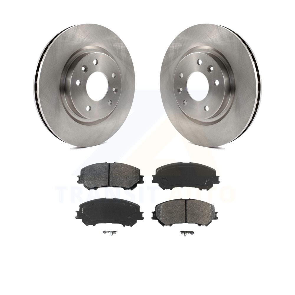 Transit Auto - Front Disc Brake Rotors And Semi-Metallic Pads Kit For Nissan Rogue Sport Qashqai K8S-100659 - image 1 of 2