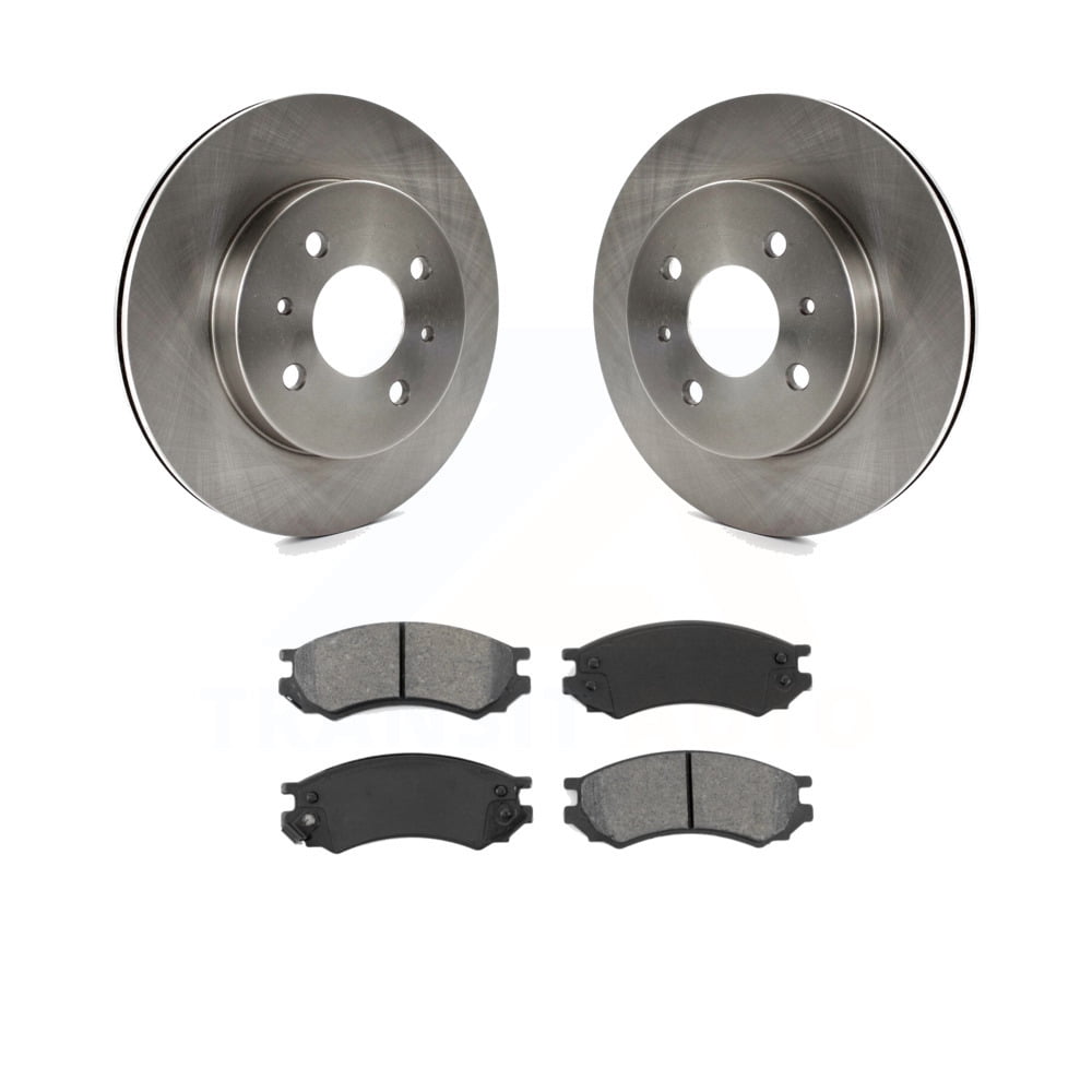 AutoShack R6583PR Front Brake Rotors Pair of 2 Driver and