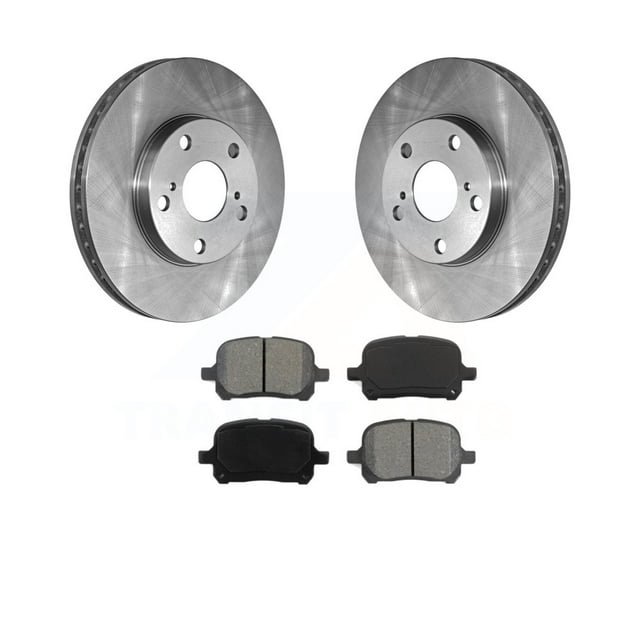 Transit Auto Front Disc Brake Rotors And SemiMetallic Pads Kit For