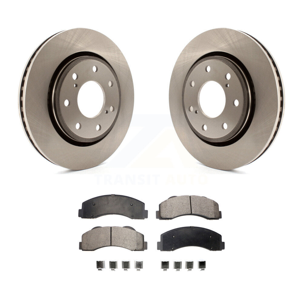 Transit Auto Front Disc Brake Rotors And Semi-Metallic Pads Kit Replacement For Chevrolet Equinox GMC Terrain Malibu Buick Impala LaCrosse Reg並行輸入 : Detroit Axle - SRW Front Brake Kit for Ford Transit