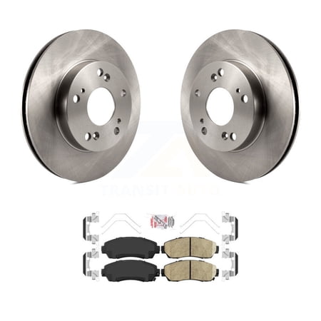 Transit Auto Front Disc Brake Rotors and Ceramic Pads Kit for Car 2015 Honda Civic LX SE with Manual transmission K8A-107039