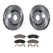 Transit Auto Front Disc Brake Rotors and Semi-Metallic Pads Kit for Car 2004-2009 Cadillac SRX K8F-100045