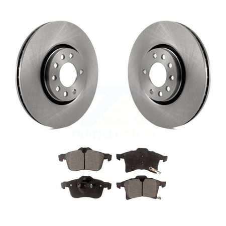 Transit Auto Front Disc Brake Rotors and Semi-Metallic Pads Kit for Car 2008-2009 Saturn Astra K8F-100353