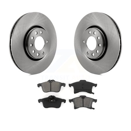 Transit Auto Front Disc Brake Rotors and Semi-Metallic Pads Kit for Car 2008-2009 Saturn Astra K8S-100379