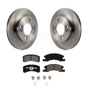 Transit Auto Front Disc Brake Rotors and Semi-Metallic Pads Kit for Car 2014-2015 Mitsubishi Mirage K8S-100649
